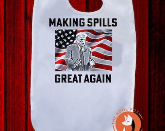 Trump Political Adult Bib - Reusable Unisex Bib
