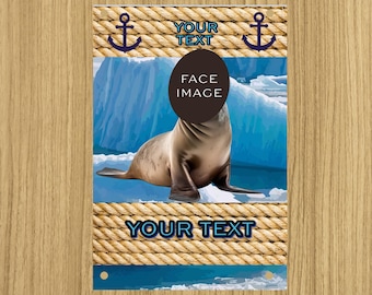 Custom Arctic Cruise Door Flag: Personalized Vacation Cabin Decor