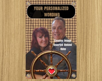 Cruise Magnetic Flag Door Banner With Your Personalized Photo Image and Text