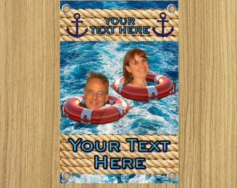 Personalized Cruise Door Banner: Magnetic Cabin Flag