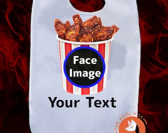 Adult BBQ Bib Barbeque Chicken Funny Washable Personalized Custom Novelty Picnic