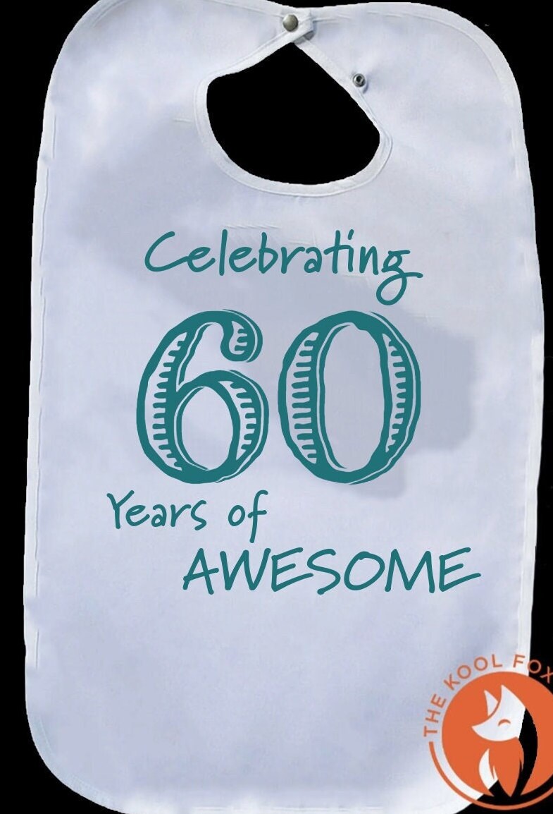 Babero personalizado para adultos, lavable, colorido, para cumpleaños