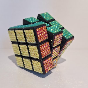 Cubopez Bedazzled 3x3 Rubiks Cube Puzzle Toy - Etsy