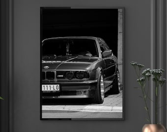 Bmw Car Poster Bmw Wall Art Digital Wall Art Car Wall Art Printable Car Poster Car Lover Home Decor Boys Room Decor