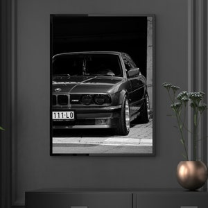 Bmw Car Poster Bmw Wall Art Digital Wall Art Car Wall Art Printable Car Poster Car Lover Home Decor Boys Room Decor