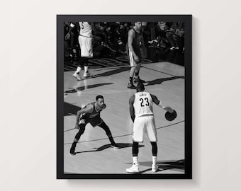 Stephen Curry / LeBron James / Basketball Wall Art / Basketball Poster / NBA Wall Art / Home decor / Digital wall art / Digital download