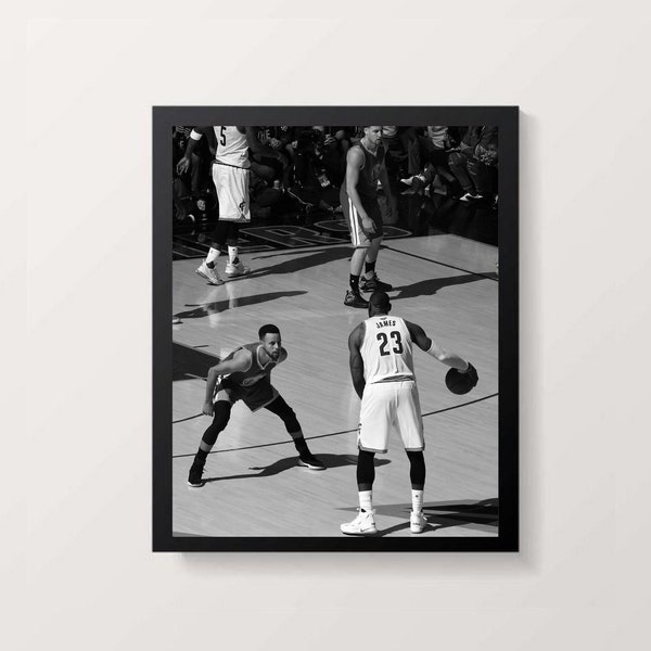 Stephen Curry | LeBron James | Basketball Wall Art | Basketball Poster | NBA Wall Art | Home decor | Digital wall art | Digital download