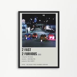 Wall Art 2 fast 2 furious Fast and Furious Movie Wall Art Cars Poster Iconic Movie Wall Poster Digital Printable Wall Art Unframed Poster