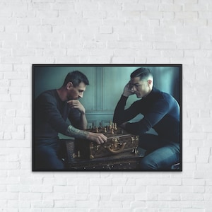 Wall Art Lionel Messi Cristiano Ronaldo Messi and Ronaldo Chess Messi Ronaldo Print Messi Print Ronaldo print Goat poster Digital print