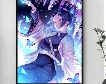 Póster de Demon Slayer para pared, arte de pared, póster de anime Hashira, impresión digital de anime