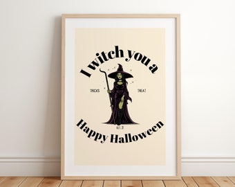 Halloween Print Halloween Art Poster Digital Download Printable Art Halloween Home Decor Kitchen Wall Art Decor Halloween Party Gift