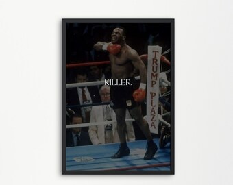 Mike Tyson pared arte Mike Tyson cartel motivacional cartel deportes pared arte boxeo cartel pared arte disciplina dedicación