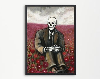 Czaszka Art Print, Estetyczna Czaszka Art Print, Cyfrowy wydruk Czaszki, Szkielet Art Print, Pobieralna Sztuka, Wydruk Szkieletu