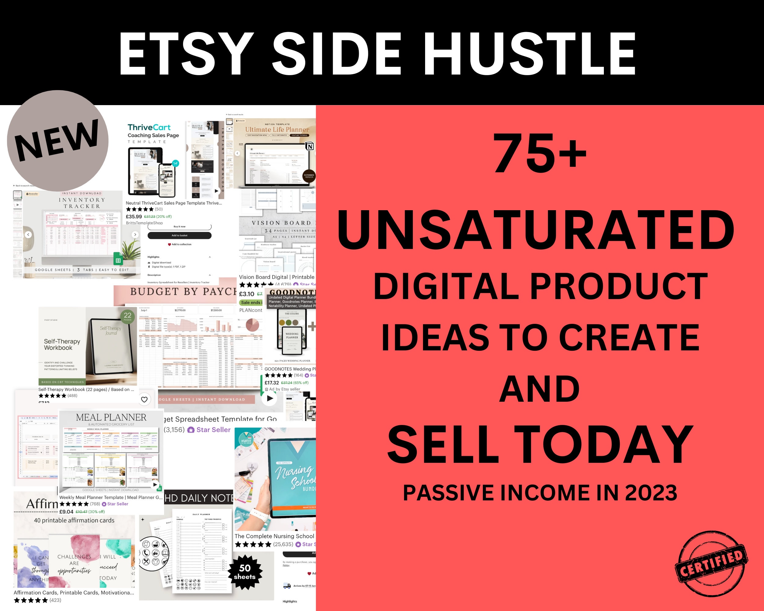 75+ Digital Products Ideas to Sell Today for Passive Income, Etsy ...