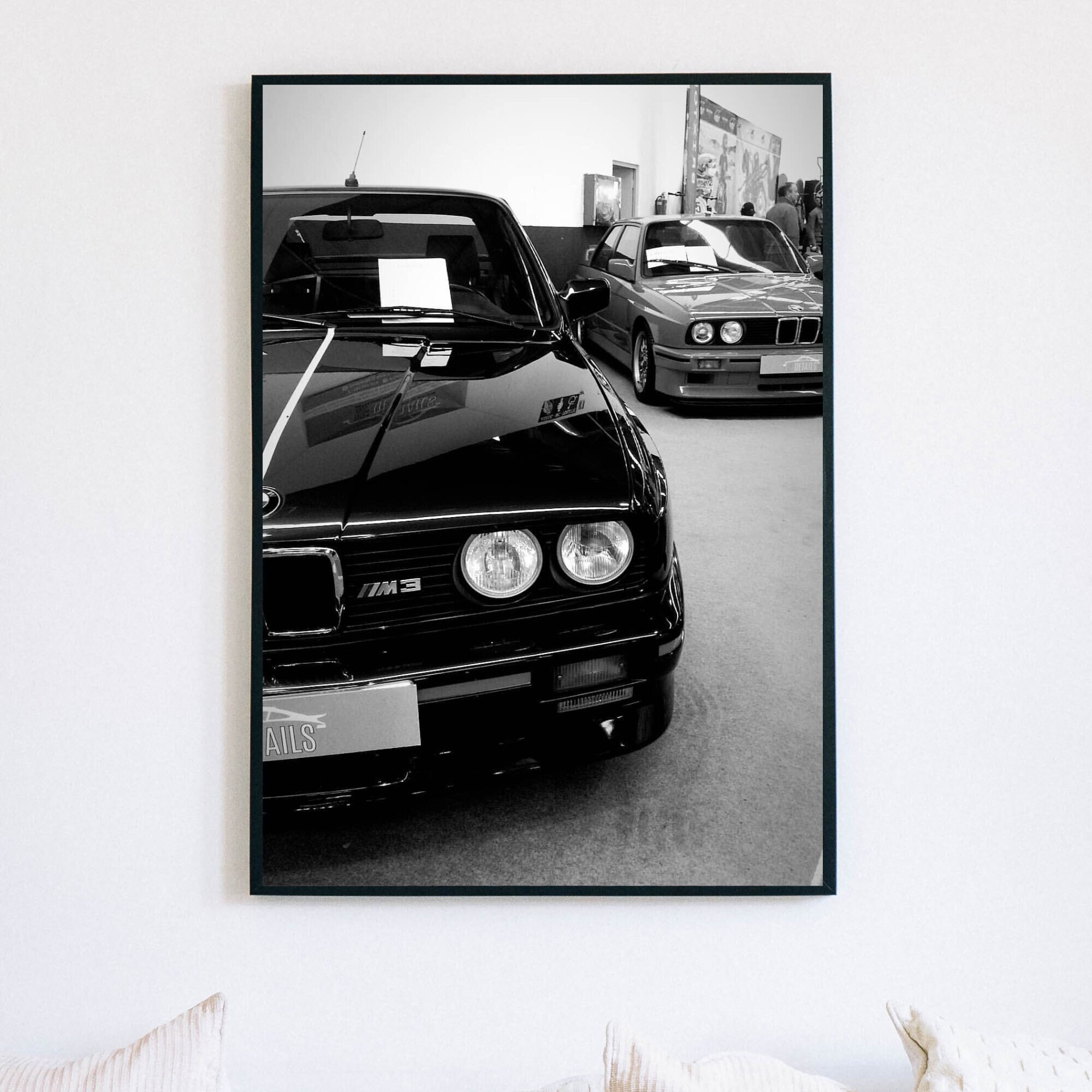 Wall Art Bmw M3 Car Poster Black and White and Poster Car Wall Art ...