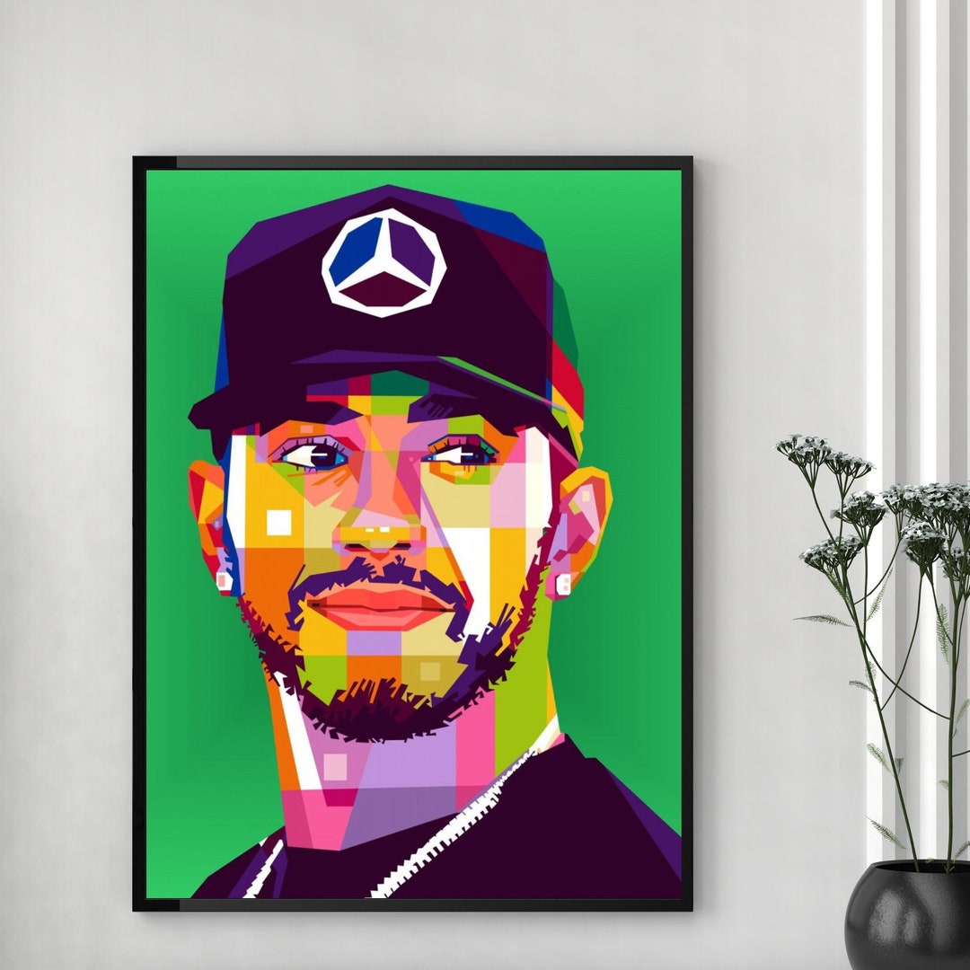 Lewis Hamilton F1 Poster Print F1 Helmet Wall Art Gift Etsy