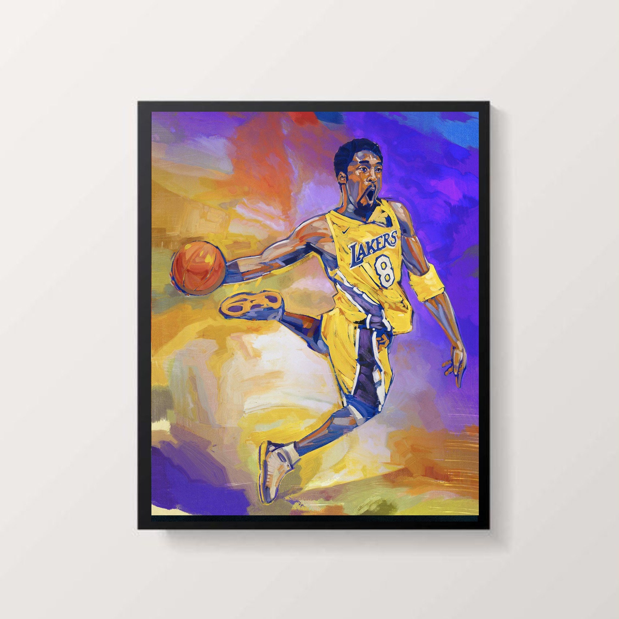 Wall Art Kobe Bryant Poster Kobe Bryant Print Kobe Bryant Wall Etsy Australia