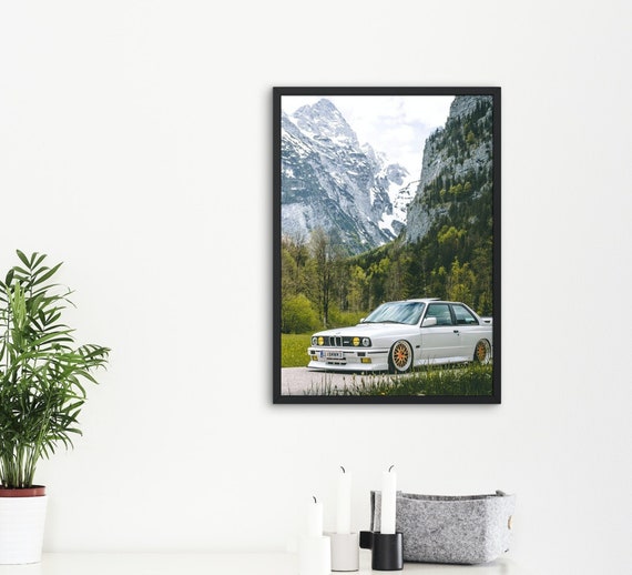 Bmw e30 Wall Art Bmw Poster Car Wall Art Car Poster Digital Wall Art Printable Poster Car Lover Home decor