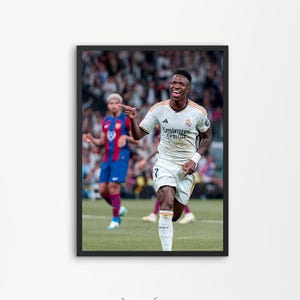 Wall Art Vinicius Junior Poster Vini Jr Wall Art Real Madrid Poster Football Wall Art Digital download Instant Print Football Poster Sports
