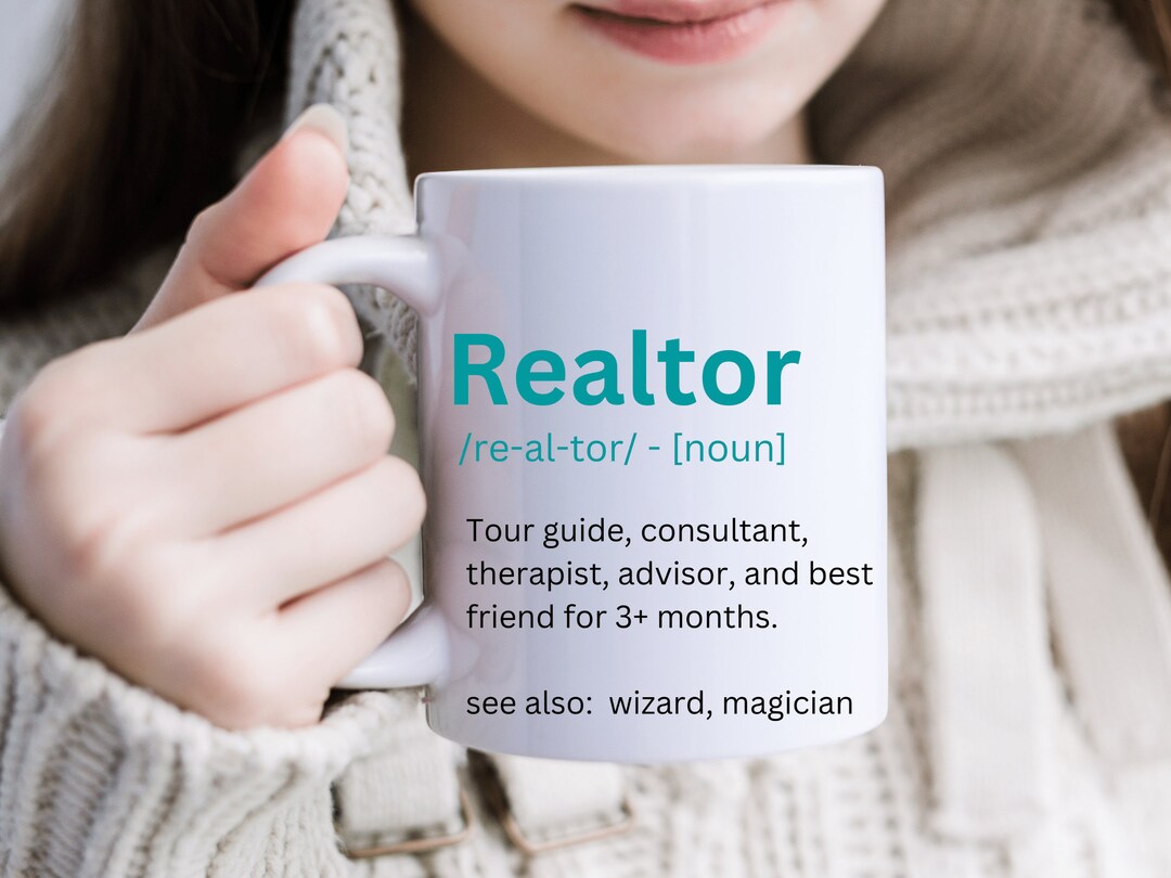 Funny Real Estate Mug for Women, Realtor Definition Mug, Real Estate