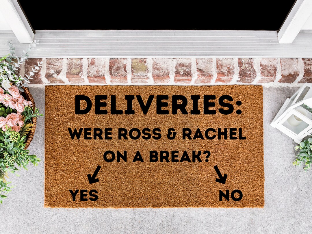 Friends Doormat, Ross and Rachel Doormat, Friends Decor, Funny Doormat
