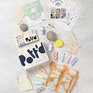 Pott'd™ Home Air-Dry Clay Pottery Kit for Adults & Beginners Kit includes Air-Dry Clay, Tools, Paints, Brushes, Sealant, How-to-Guide image 3