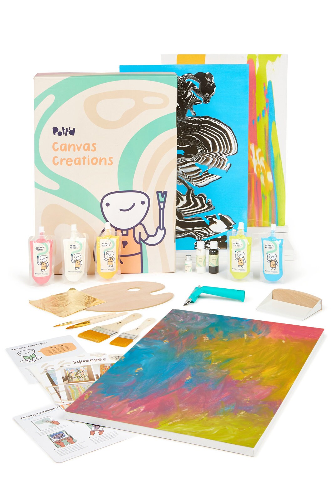 Pott'd Canvas Creations Abstract Art Painting Kit – Pott'd UK - View #8