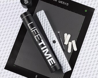 Tableau Organisation LifeTime My Life In Weeks Poster Avec 4000 Semaines Planning Semaine