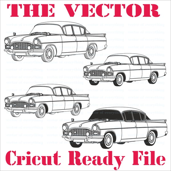 1969 Vauxhall Pa Velox SVG, vector cut file, cricut, silhouette, vinyl, laser cnc, plotter, print, embroidery.