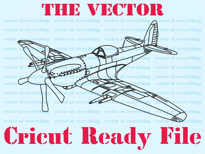 Spitfire Supermarine Mk 22 24 SVG Vector Cut File Cricut Etsy