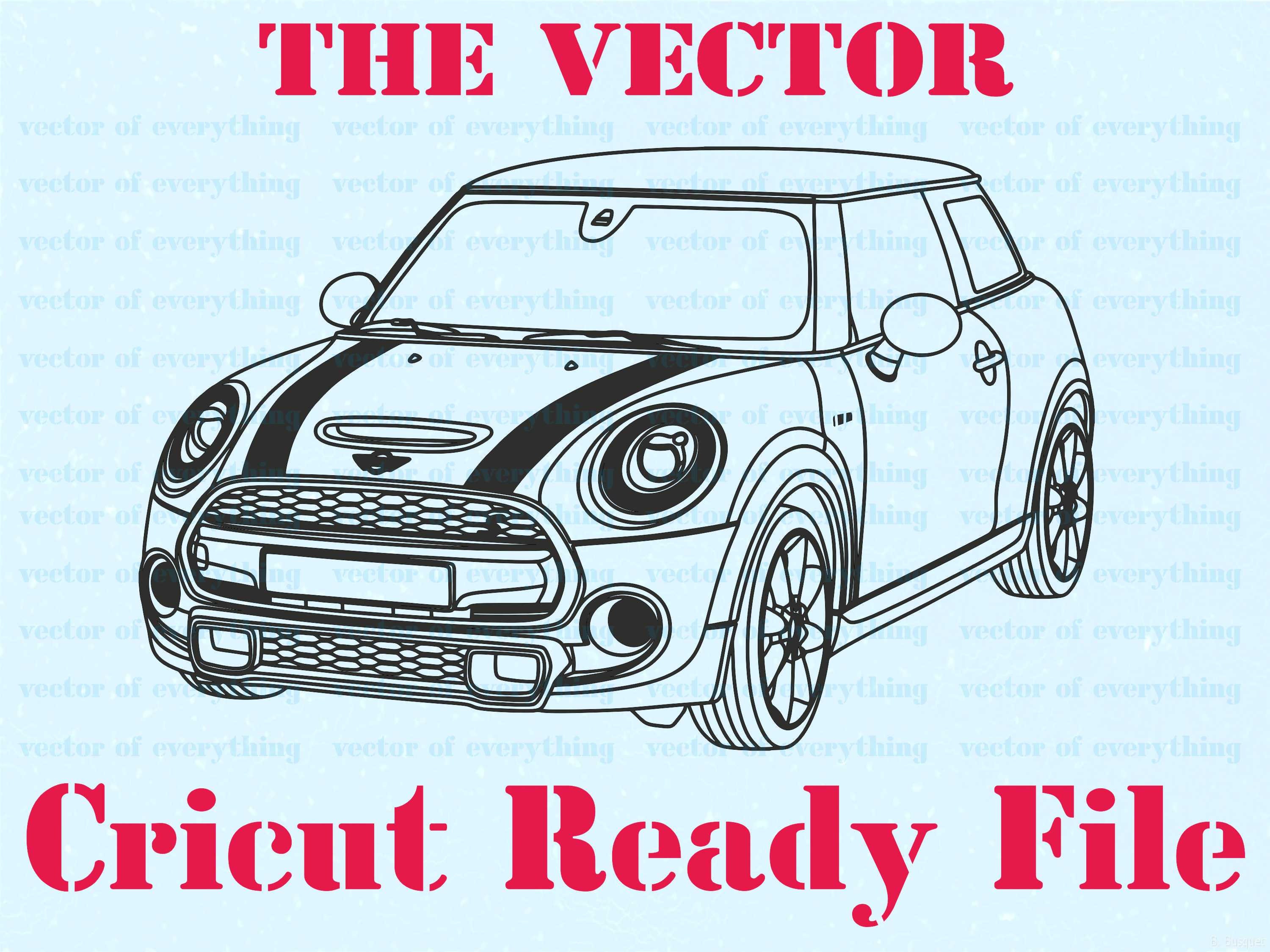 2014 Sports Car Cooper S SVG, Vector Cut File, Cricut, Silhouette