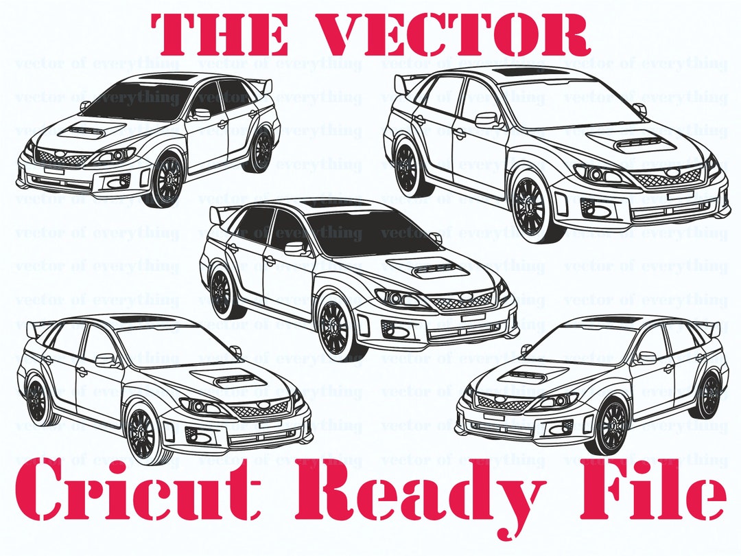 Wrx Engine Svg Impreza WRX Sti Sedan Sunroof SVG, Vector Cut File, Cricut, Silhouette ...