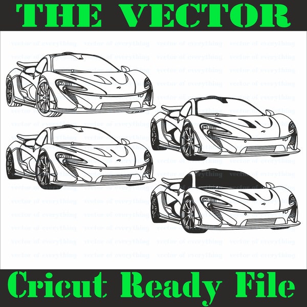 Sports car p1 SVG, vector cut file, cricut, silhouette, laser cnc, plotter, print, embroidery.