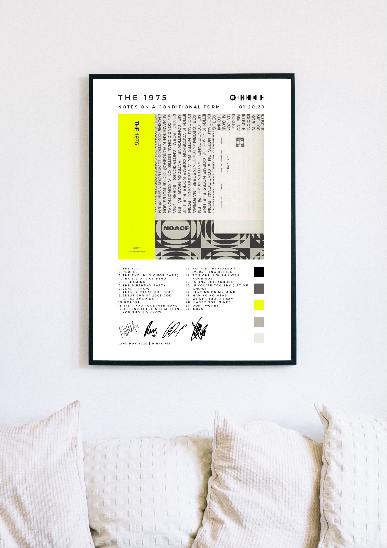 The 1975 Notes on A Conditional Form Album Poster Print Printable ...