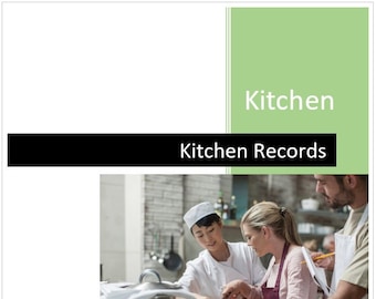 Registro de Cocina Comercial para el Cumplimiento de Higiene de los Alimentos para cualquier negocio en formato PDF