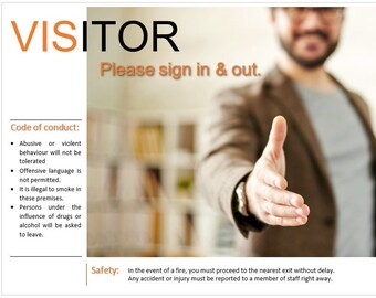 Libro de Visitas para Empresas o Pequeñas Empresas en formato PDF