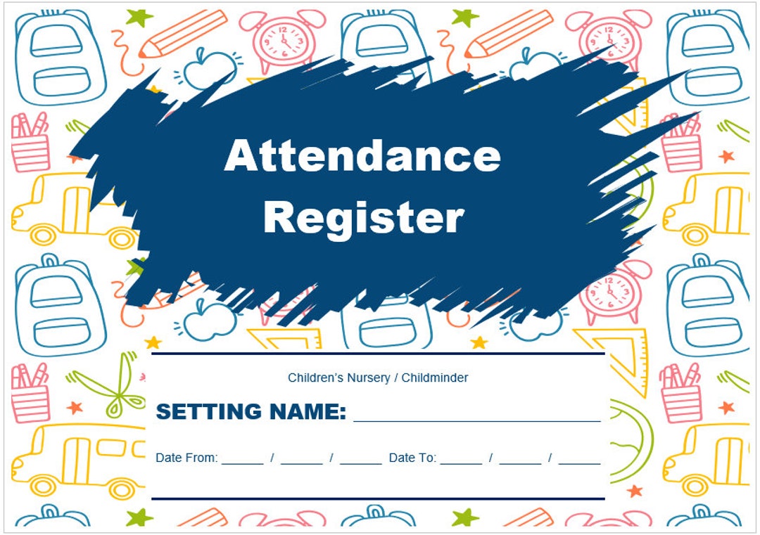 Fiche de présence dune crèche ou dune assistante maternelle - Etsy France