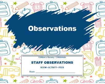 Observaciones para guardería, cuidador de niños, editable, imprimible, descargar, documento de Word