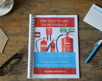 Registro de seguridad contra incendios para cualquier negocio, Microsoft Word, Open Office o Libre Office editable y reimprimible