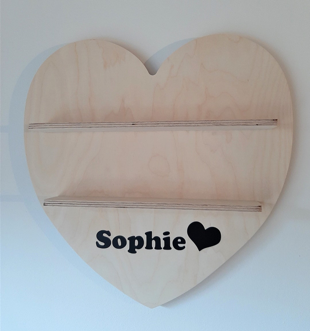 Heart-shaped Wall Rack With Name Personalize It Yourself Fun - Etsy
