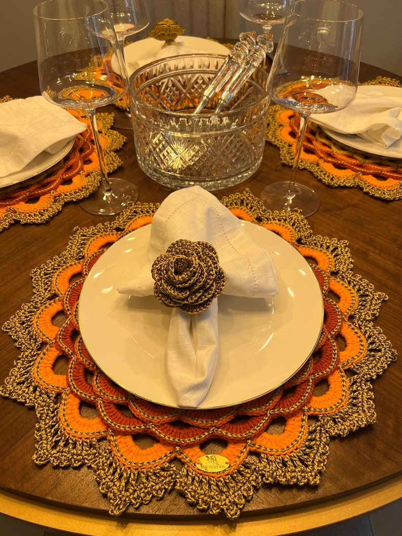 Pattern, Crochet Placemat Pattern, Turkish Model Placemat, Table