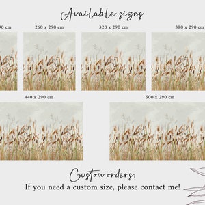Wallpaper reed Color FREE SHIPPING WORLDWIDE Wall Decor Mural Peel and ...