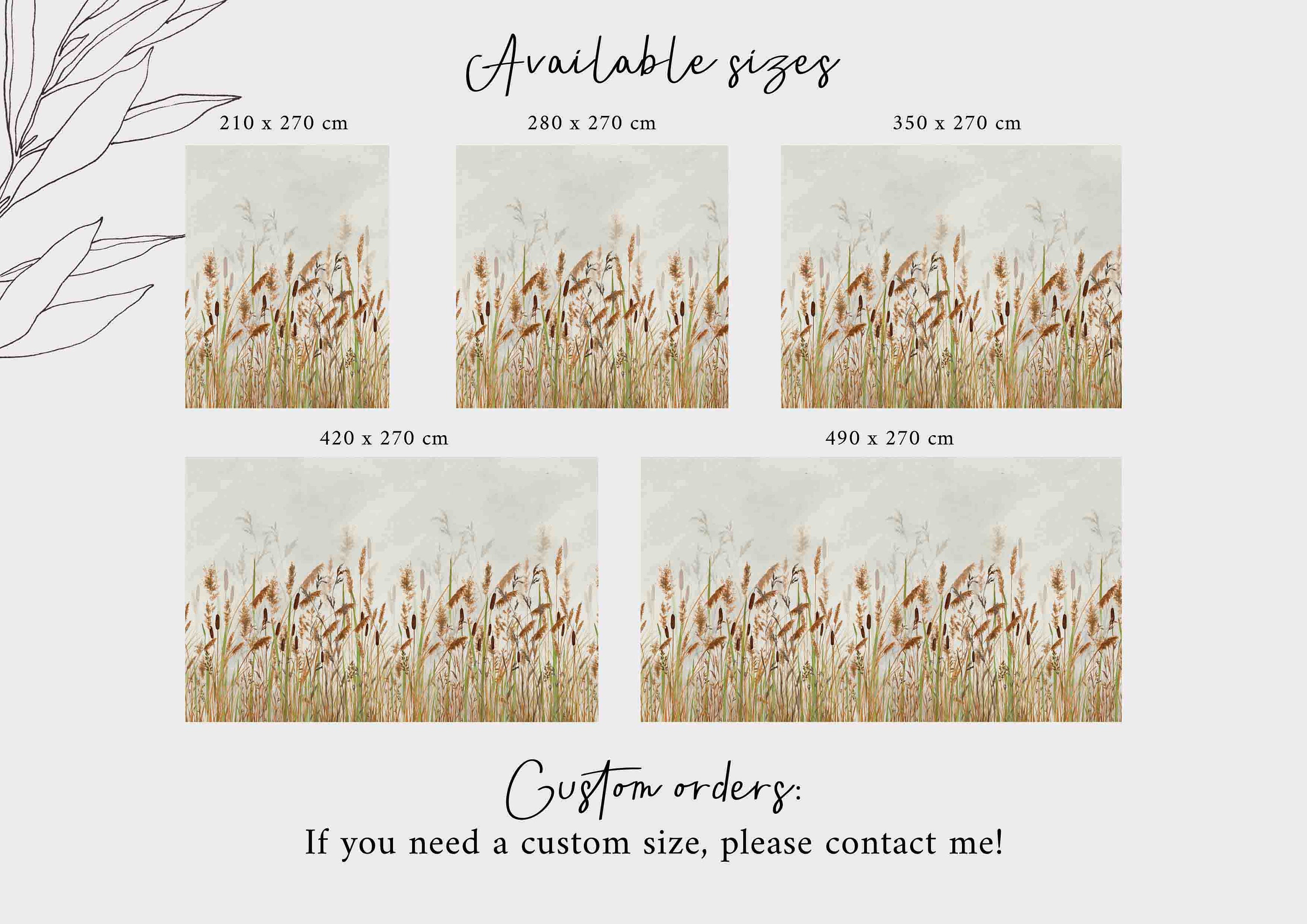 Wallpaper reed Color FREE SHIPPING WORLDWIDE Wall - Etsy