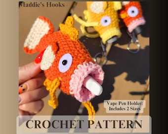 The Magikart Penjamin Pocket – Vape Pen Holder – Beginner Friendly Crochet Pattern (US Terms)