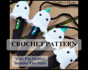 Toasted Ghost Penjamin Pocket – Vape Pen Holder – Beginner Friendly Crochet Pattern (US Terms)