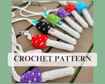 Mushroom Penjamin Pocket – Vape Pen Holder – Beginner Friendly Crochet Pattern (PDF Pattern, US Terms)