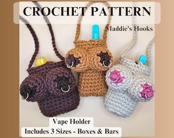 Penelope Pocket – Vape Holder – Beginner Friendly Crochet Pattern (US Terms)