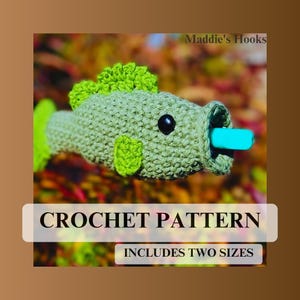 The Puff Puff Bass Penjamin Pocket Crochet Pattern - Beginner Friendly Crochet Pattern - Vape Pen Holder - Vape Pen Lanyard