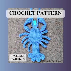 Larry the Lobster Penjamin Pocket Crochet Pattern - Lobster Crochet Pattern Vape Pen Holder - Vape Pen Lanyard - Two Battery Sizes Included