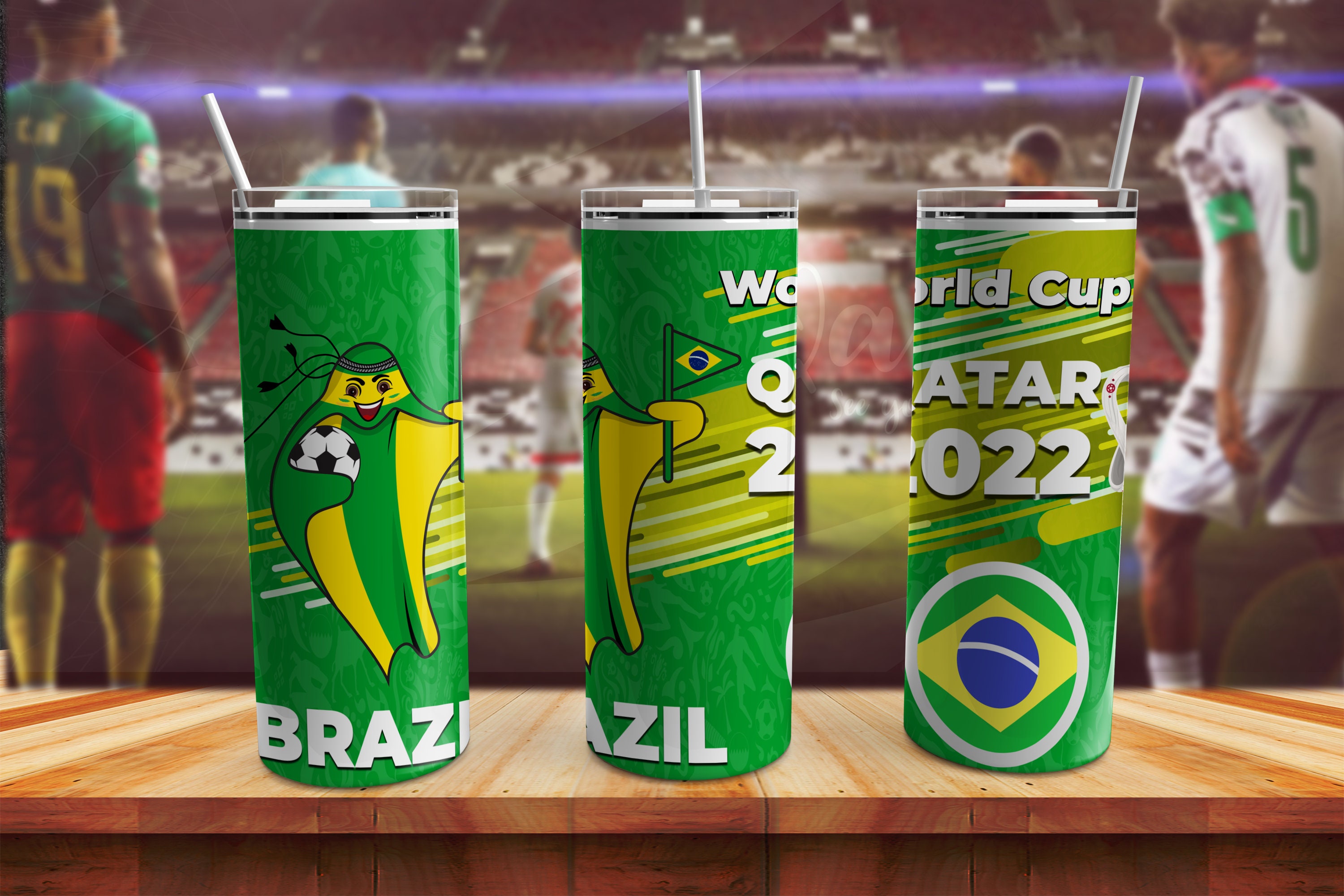 TUMBLER World Cup QATAR Sublimation Mundial QATAR Vasos 20 Oz Etsy